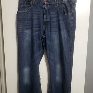 Wrangler relaxed boot jeans 36x32 dark wash